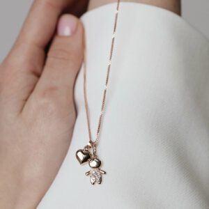Auksinis pakabukas „Mini Širdelė“