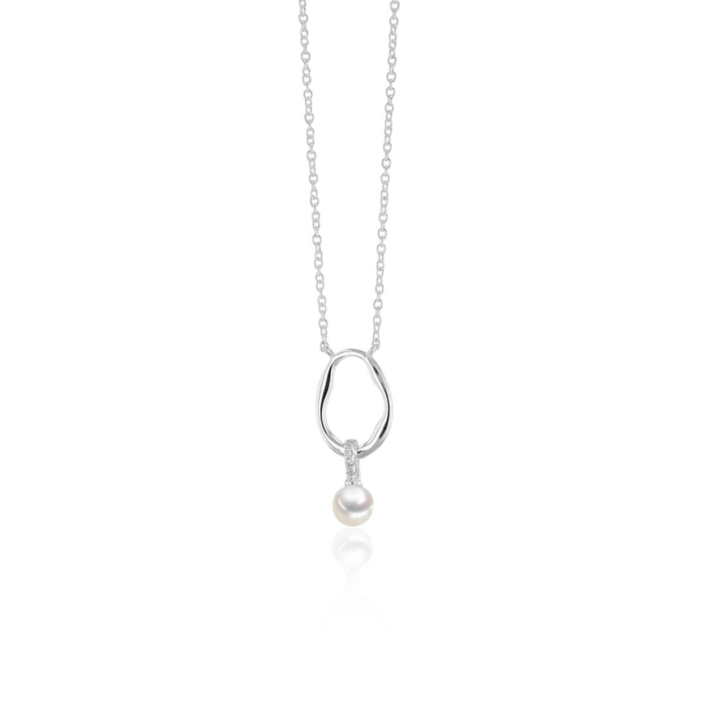 Sidabrinis pakabukas su natūraliu perlu 925° sidabras
