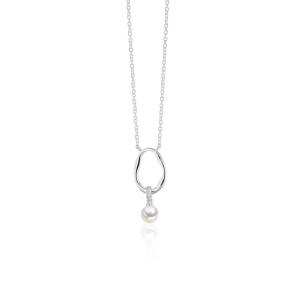 Sidabrinis pakabukas su natūraliu perlu 925° sidabras